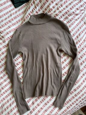 Brandy Melville brown mock neck